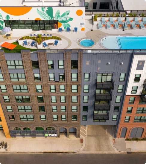 exterior of Hub Gainesville 3rd Ave