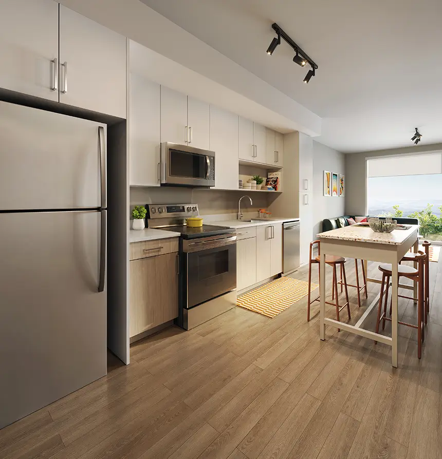 kitchen with modern appliances