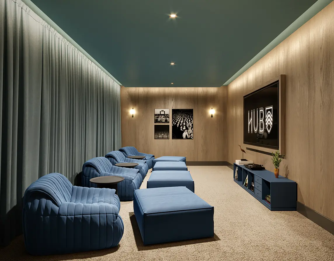 Hub movie room
